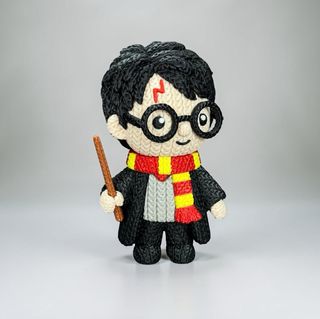 Figura Harry Potter tejido crochet 3D