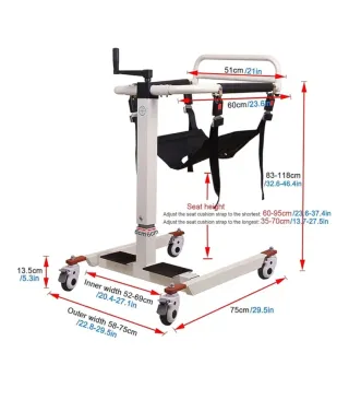 Silla de transferencia grúa para discapacitados