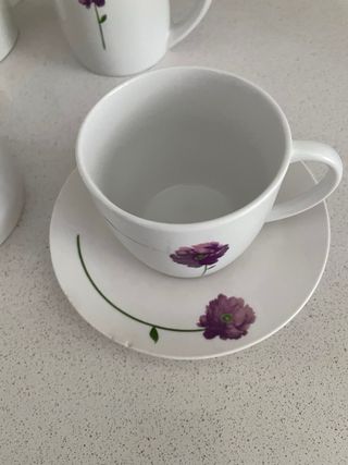 Juego de café porcelana