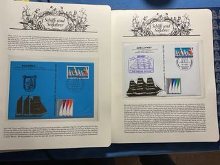 Raccoglitore francobolli navi e navigatori