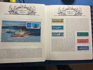 Raccoglitore francobolli navi e navigatori