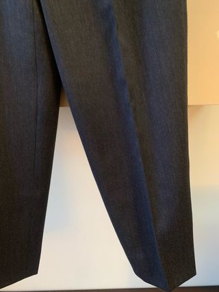 Pantaloni Uomo Lana Vergine Tg L Grigio