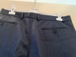 Pantaloni Uomo Lana Vergine Tg L Grigio