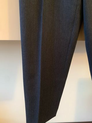 Pantaloni Uomo Lana Vergine Tg L Grigio