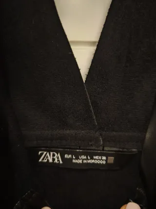 Vestido Negro Zara Talla L