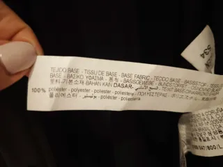 Vestido Negro Zara Talla L