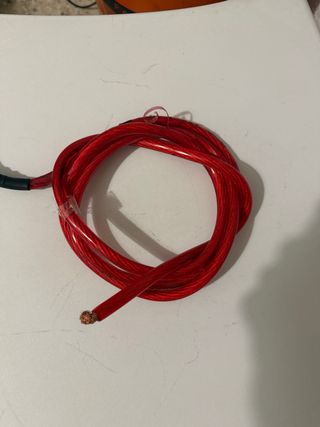 Cable Corriente Mult Fibras Rojo