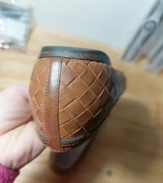 Bottega Veneta Ballerine Intrecciate color cuoio