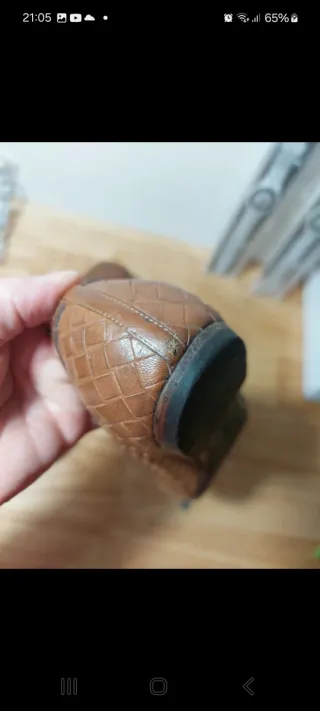 Bottega Veneta Ballerine Intrecciate color cuoio