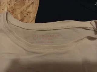 3 Camisetas Manga Larga Niña Blanca, Negra y Gris.