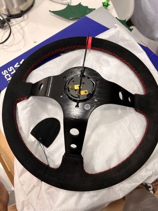 Volante OCC Sport Negro/Rojo