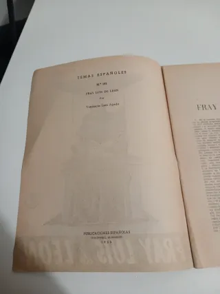 Fray Luis de León. Temas españoles 1955.