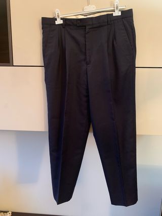 Pantaloni uomo sartoriali tg L neri drop 6