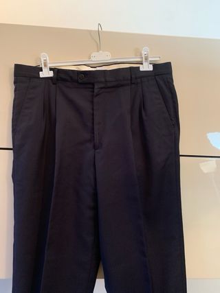 Pantaloni uomo sartoriali tg L neri drop 6