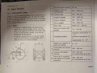 Silla de ruedas 71cm