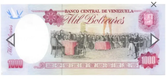 Nota de 1000 Bolívares Venezuela Primeira Emissão