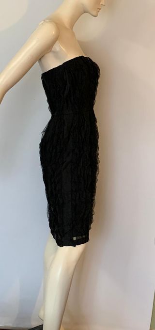 Vestido Vintage Alta Costura Negro