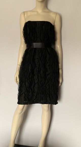 Vestido Vintage Alta Costura Negro