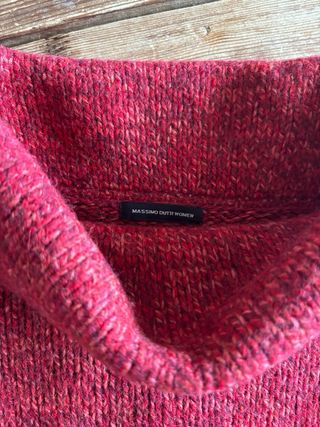 Jersey Massimo Dutti Rojo Lana Corto