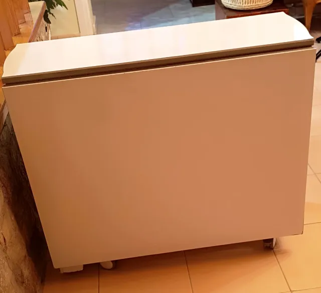 Mesa Plegable Multifunción con Cajón y Puerta