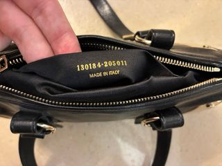 Borsa YSL Vintage in Pelle Nera e Oro