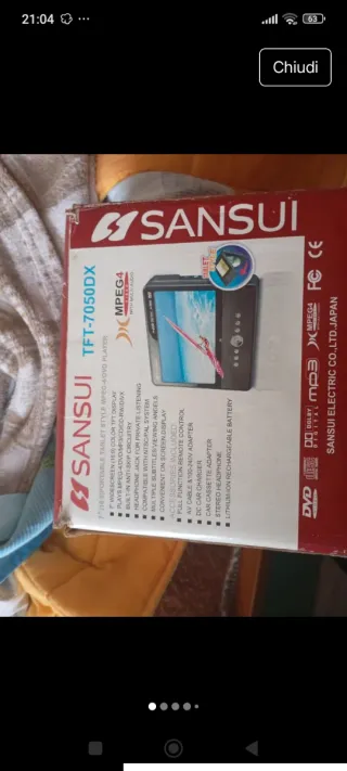 #Lettore DVD completo di accessori: nuovo