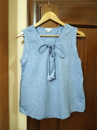 Blusa sin mangas Springfield, talla M