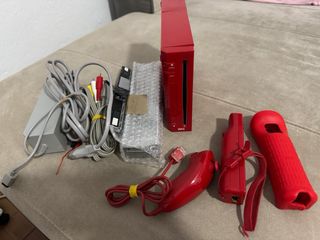 Nintendo Wii Roja Completa