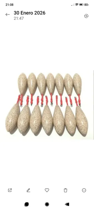 14 Plomos Pesca Surfcasting, 100 enganches rápidos