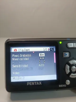 Cámara Pentax Optio E50 Negra