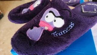 Pantuflas El Hormiguero violeta Talla 39-40