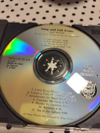 Sting & G/L Evans Last Session