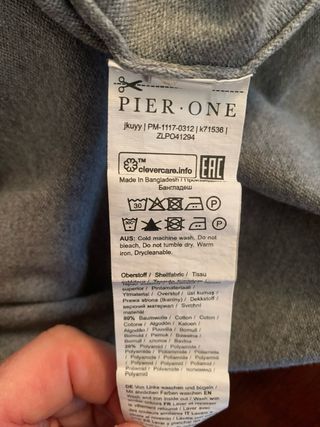 Maglione uomo Pier One collo alto M 80% cotone