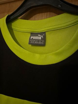 Camiseta sin mangas Puma verde y negra