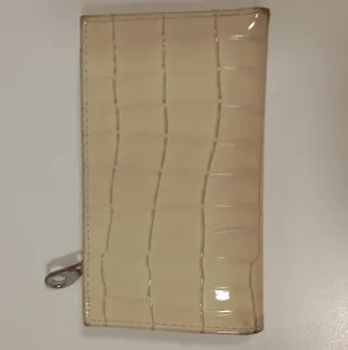 Monedero Stradivarius Beige Cocodrilo