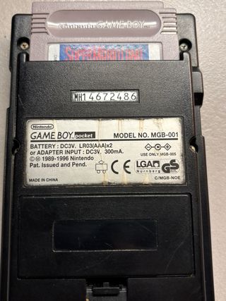 Nintendo Game Boy Pocket Negra