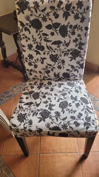 Conjunto de mesa de comedor extensible y 6 sillas