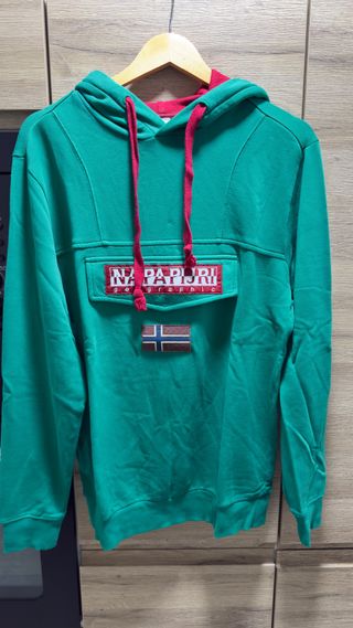 Sudadera Napapijri Verde con Capucha