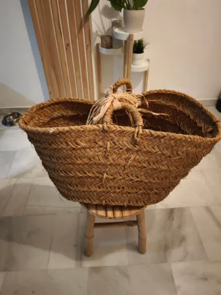 Cesta Mimbre Flores Boda