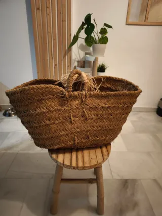 Cesta Mimbre Flores Boda