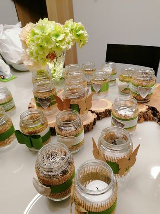 Vasetti vetro arredamento tavoli