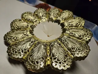 22 centrini oro diametro 23 cm