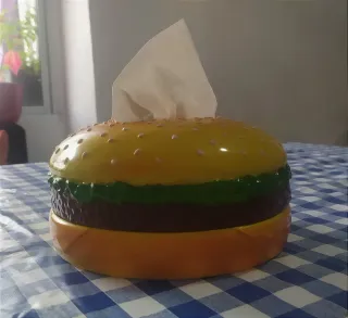 Servilletero forma hamburguesa