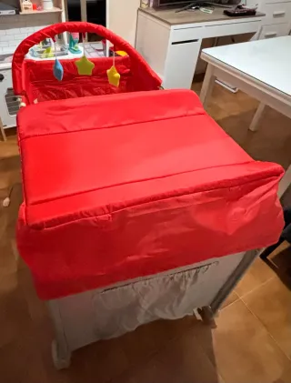 Parque Cuna Bebé Rojo