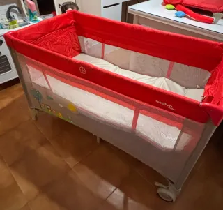 Parque Cuna Bebé Rojo