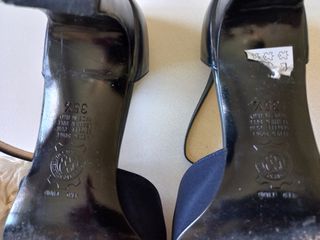 Scarpe Lady Vintage Pelle e Tessuto Blu