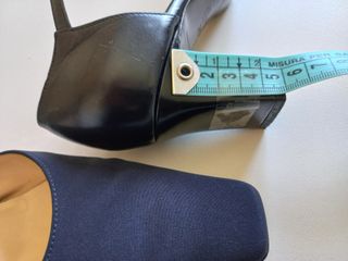 Scarpe Lady Vintage Pelle e Tessuto Blu