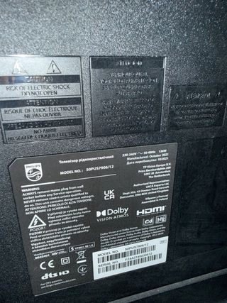 TV PHILIPS 50” 4K AMBILIGHT ANDROID TV – IMPECABLE