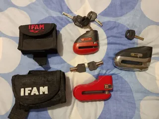 2 Candados Disco IFAM + 1 de Regalo