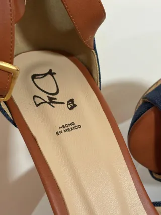 Tacones Azul y Marrón Tallas 36-37-38-39-40